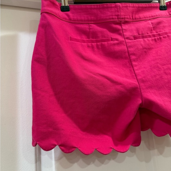 Isaac Mizrahi Hot Pink Scalloped Hem Shorts Size 6 - Picture 5 of 12